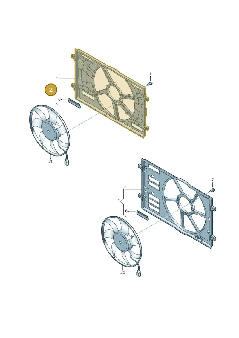 6R0121207 — Skoda Fabia (2014-2022) diagram 781121940, position 2