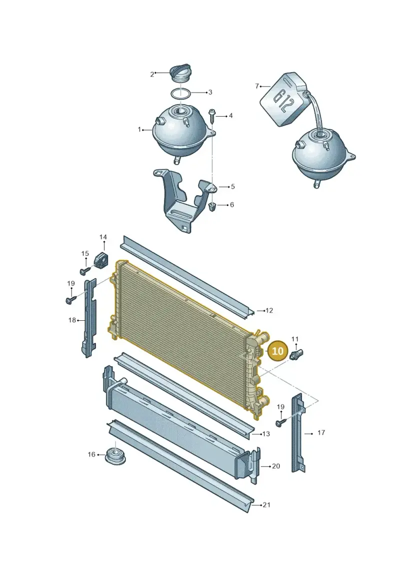 6R0121253A — Skoda Rapid (2012-2022) diagram 708121760, position 10