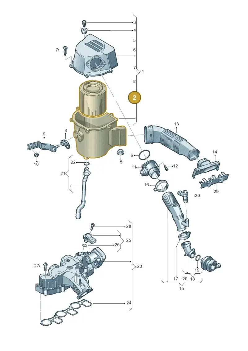 6R0129620A — Skoda Roomster (2010-2015) diagram 677129000, position 2