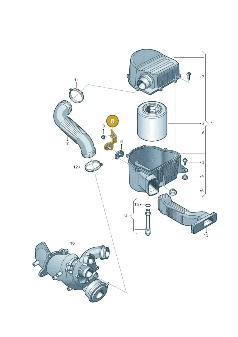 6R0129728 — Skoda Rapid (2012-2022) diagram 672129150, position 8
