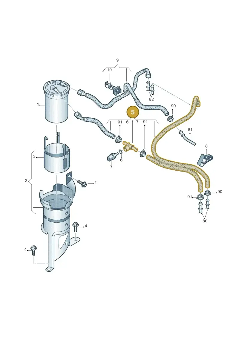 6R0130307P — Skoda Roomster (2010-2015) diagram 672127100, position 5