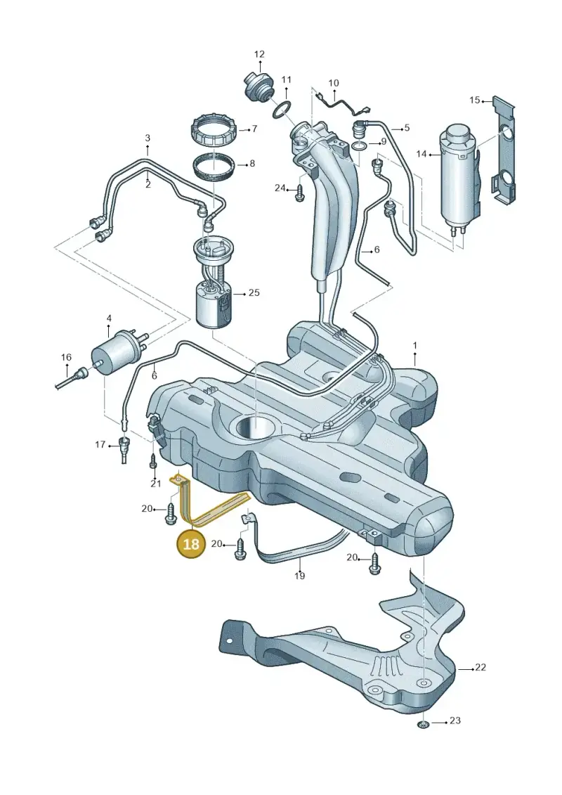 6R0201654A — Skoda Rapid (2012-2022) diagram 677201050, position 18