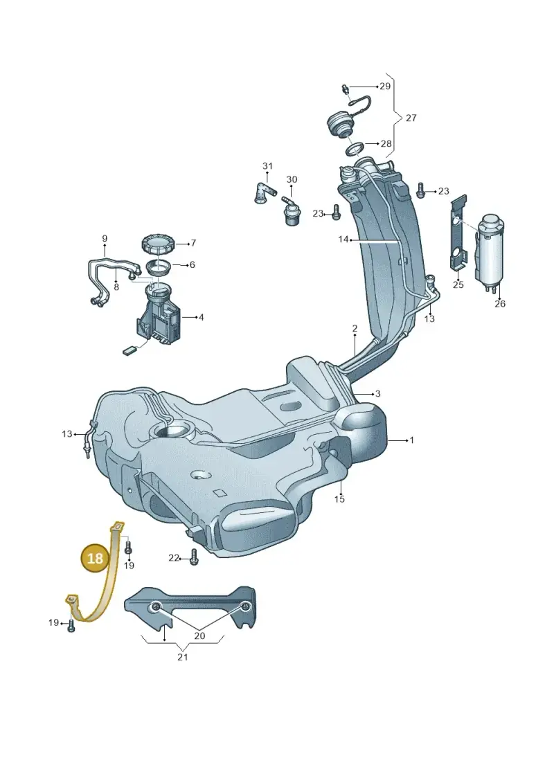 6R0201654A — Skoda Rapid (2012-2022) diagram 740201050, position 18