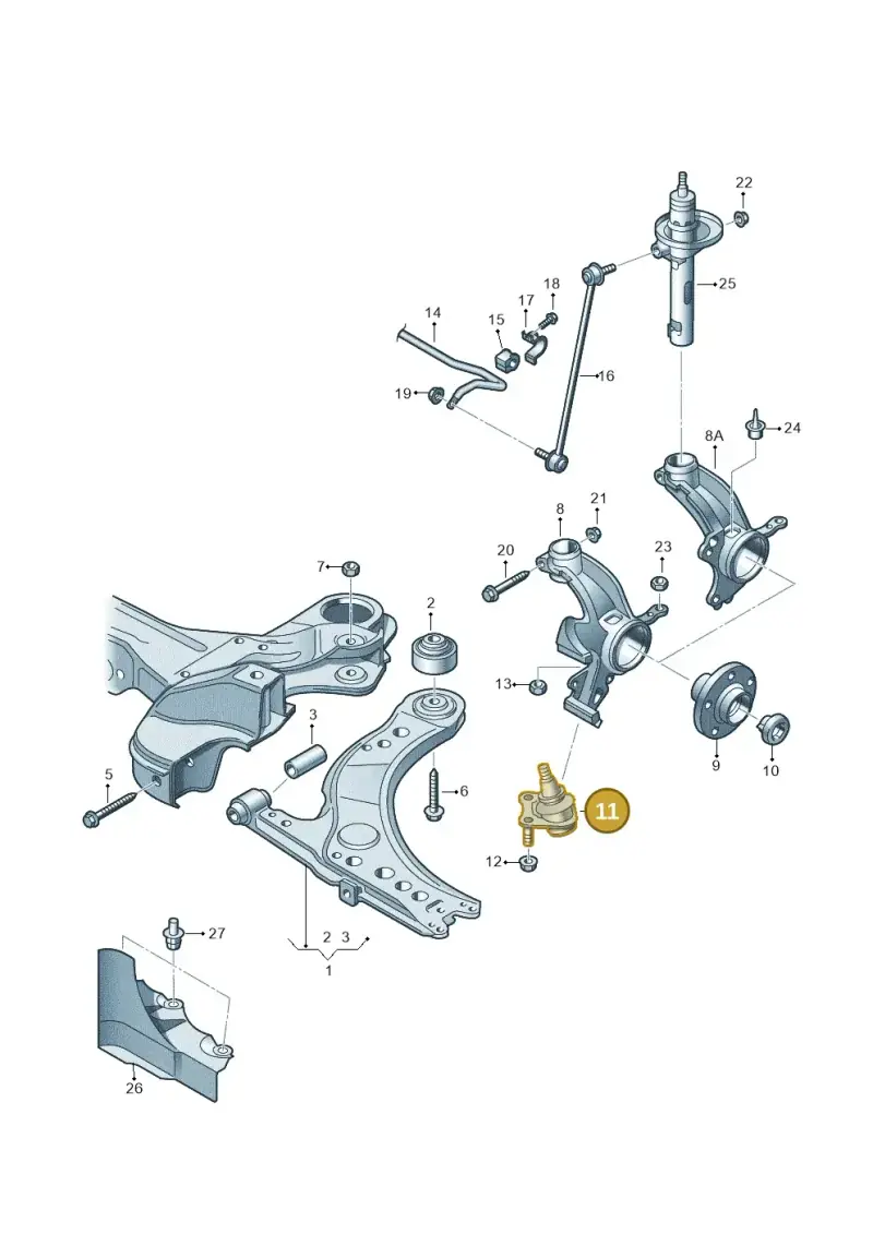 6R0407366B — Skoda Fabia (2014-2022) diagram 657407000, position 11