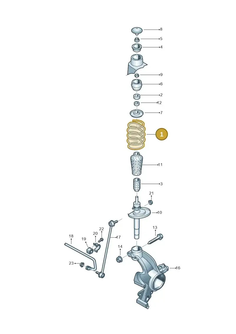 6R0411105K — Skoda Fabia (2014-2022) diagram 797411000, position 1