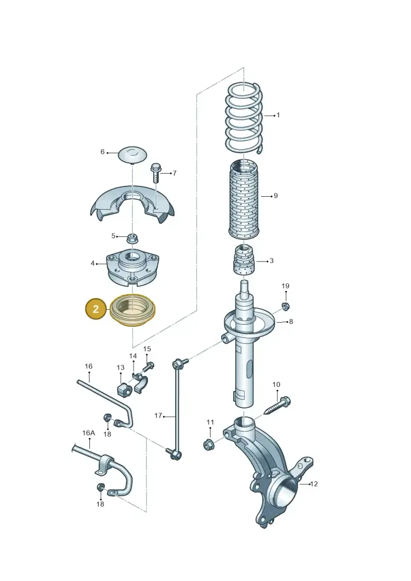 6R0412249 — Skoda ROOMSTER               06> (2006-) diagram 481411000, position 2