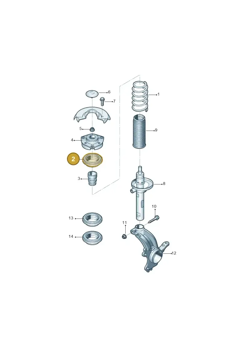 6R0412249 — Skoda Fabia Jingrui (2008-2014) diagram 662411100, position 2