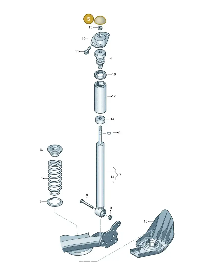 6R0512135 — Skoda Fabia (2014-2022) diagram 672511000, position 5