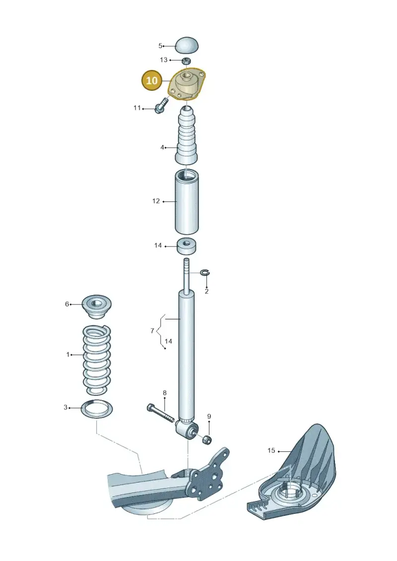 6R0513353 — Skoda Fabia Scout (2010-2014) diagram 194511100, position 10