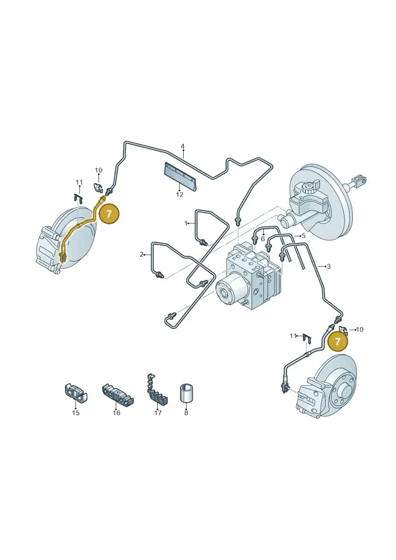 6R0611701J — Skoda Fabia (2014-2022) diagram 797611020, position 7