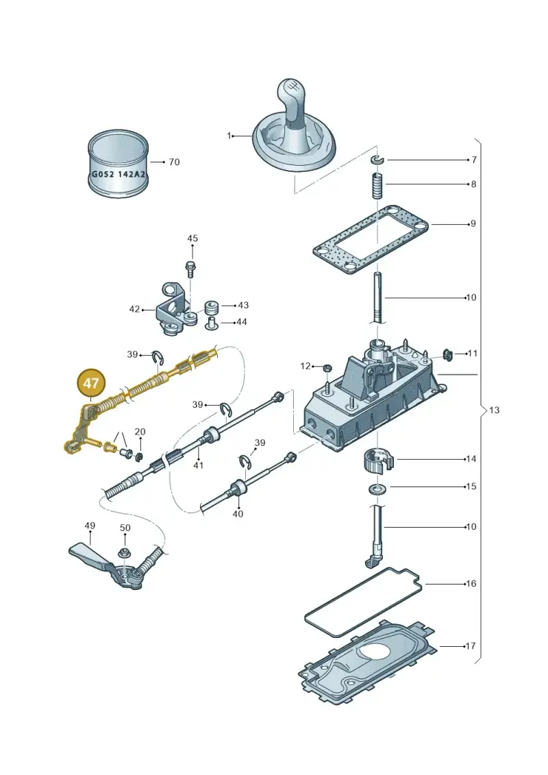 6R0711202A — Skoda Roomster (2010-2015) diagram 481711300, position 47