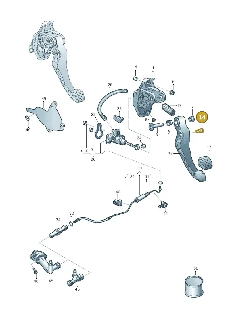 6R0721152 — Skoda Fabia (2021-) diagram 837721250, position 14