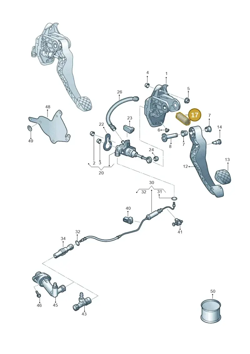 6R0721363A — Skoda Fabia (2021-) diagram 837721250, position 17