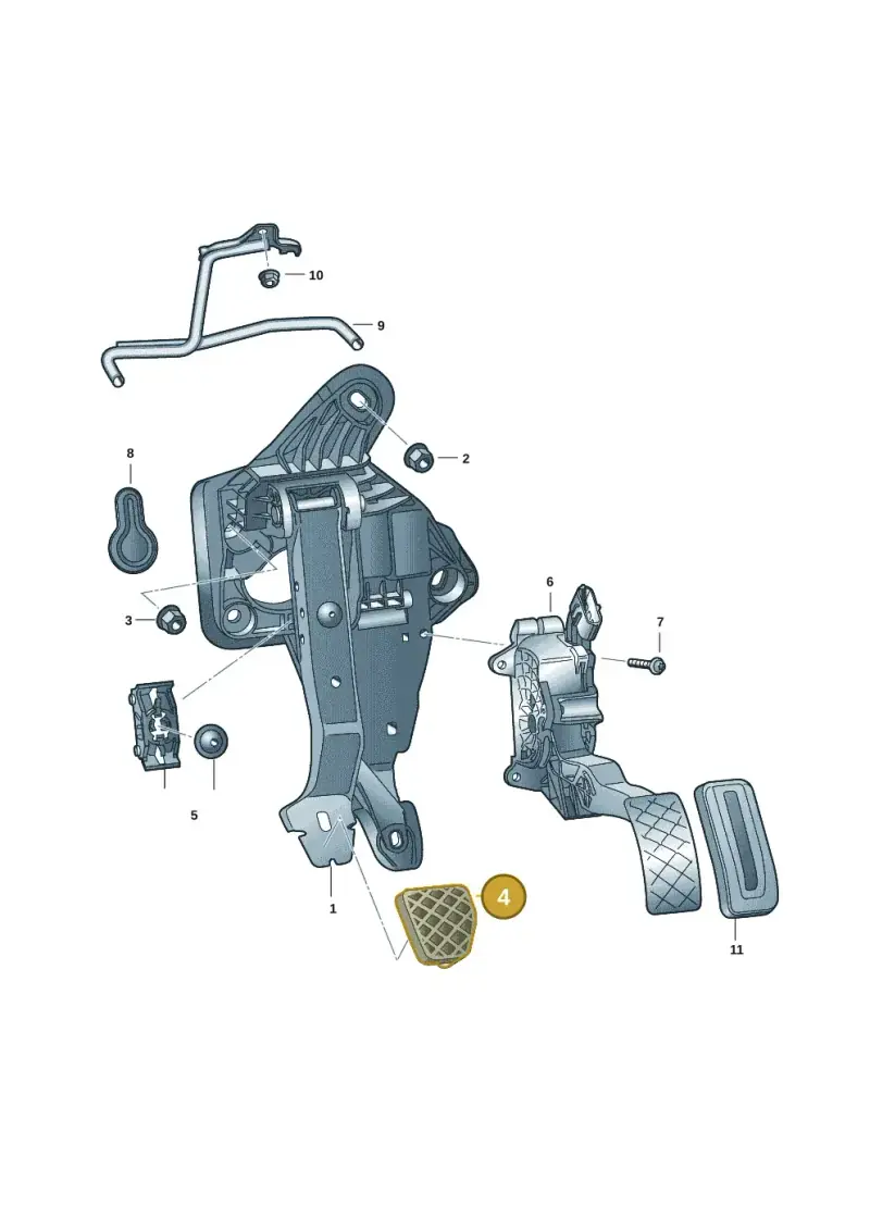 6R0723173A — Skoda Rapid (2012-2022) diagram 62x721600, position 4