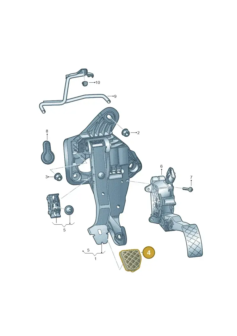 6R0723173A — Skoda Fabia (2014-2022) diagram 773721600, position 4