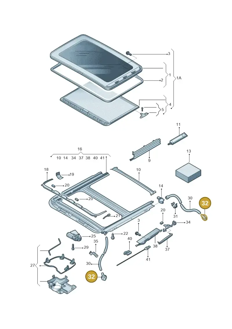 6R0877345 — Skoda Rapid Spaceback (2014-2022) diagram 756877100, position 32