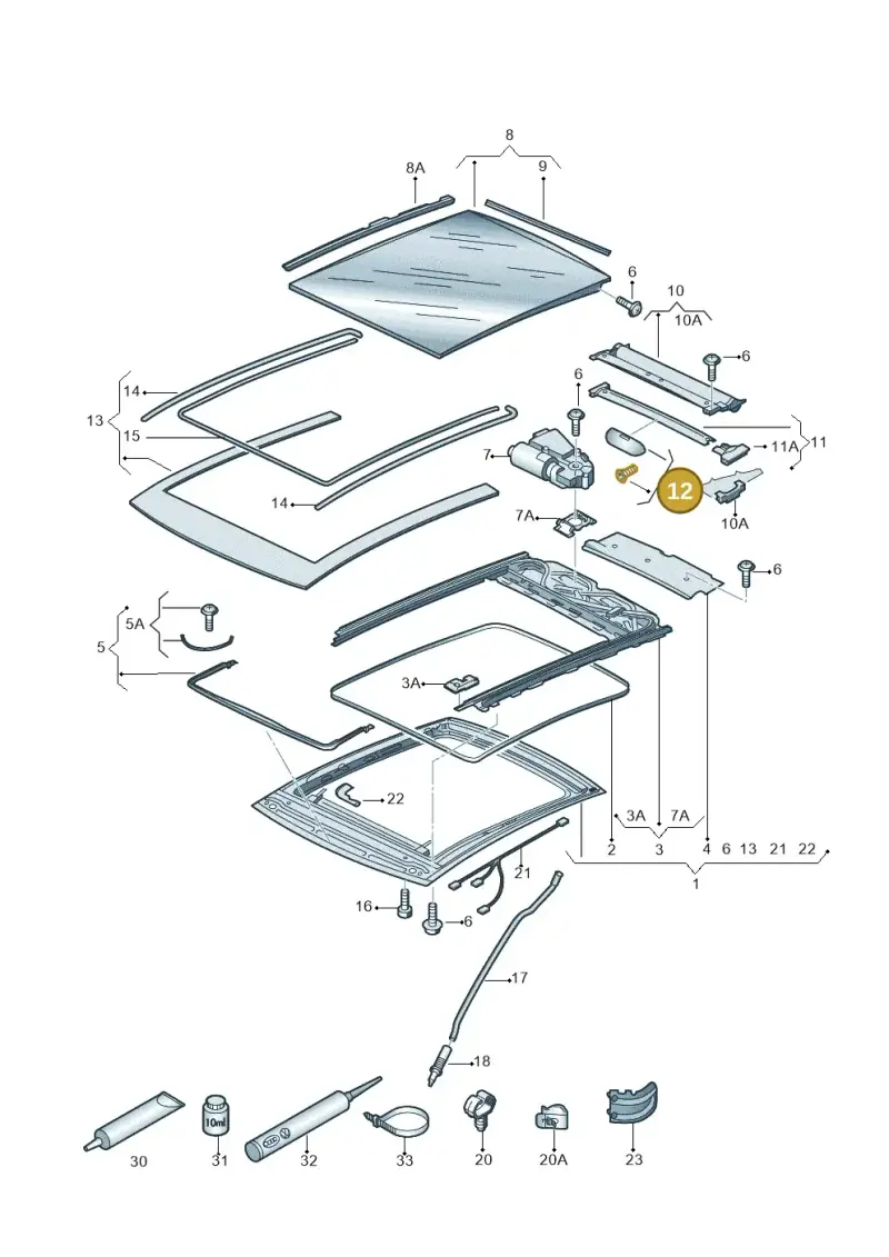 6R0898924 — Skoda Octavia (2017-2020) diagram 753877100, position 12