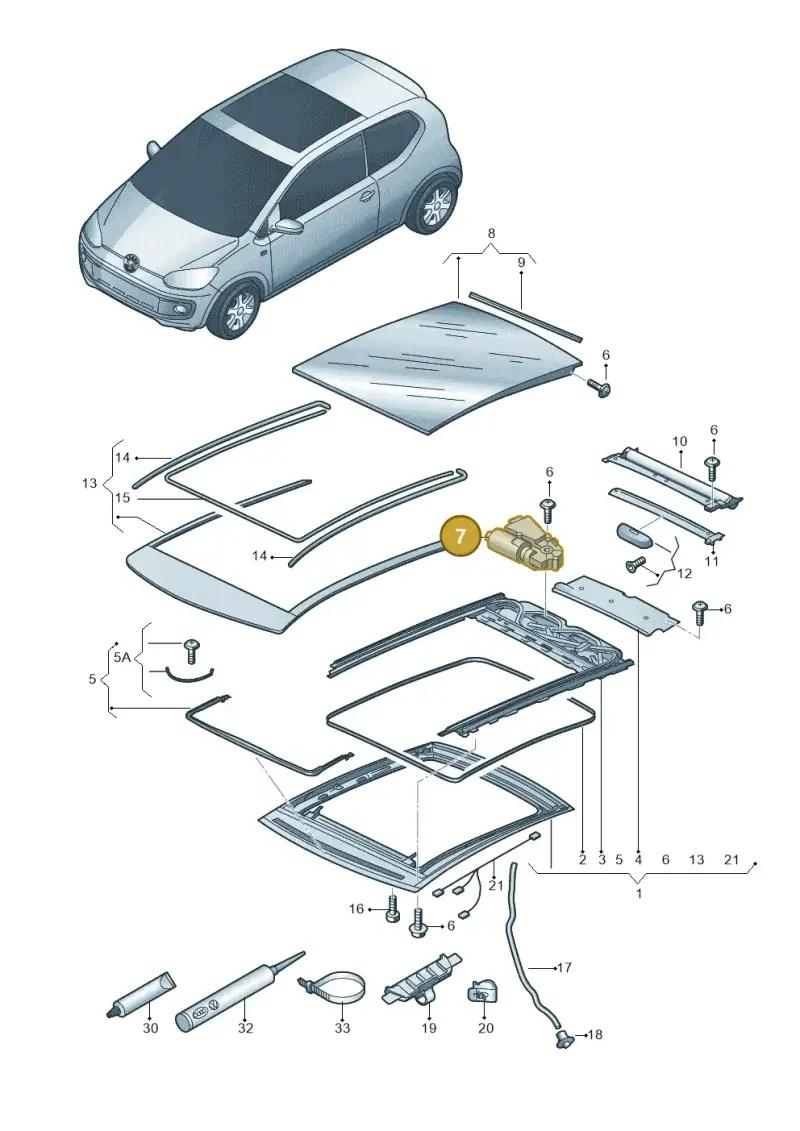 6R0959591D — Skoda Citigo (2011-2019) diagram 727877000, position 7