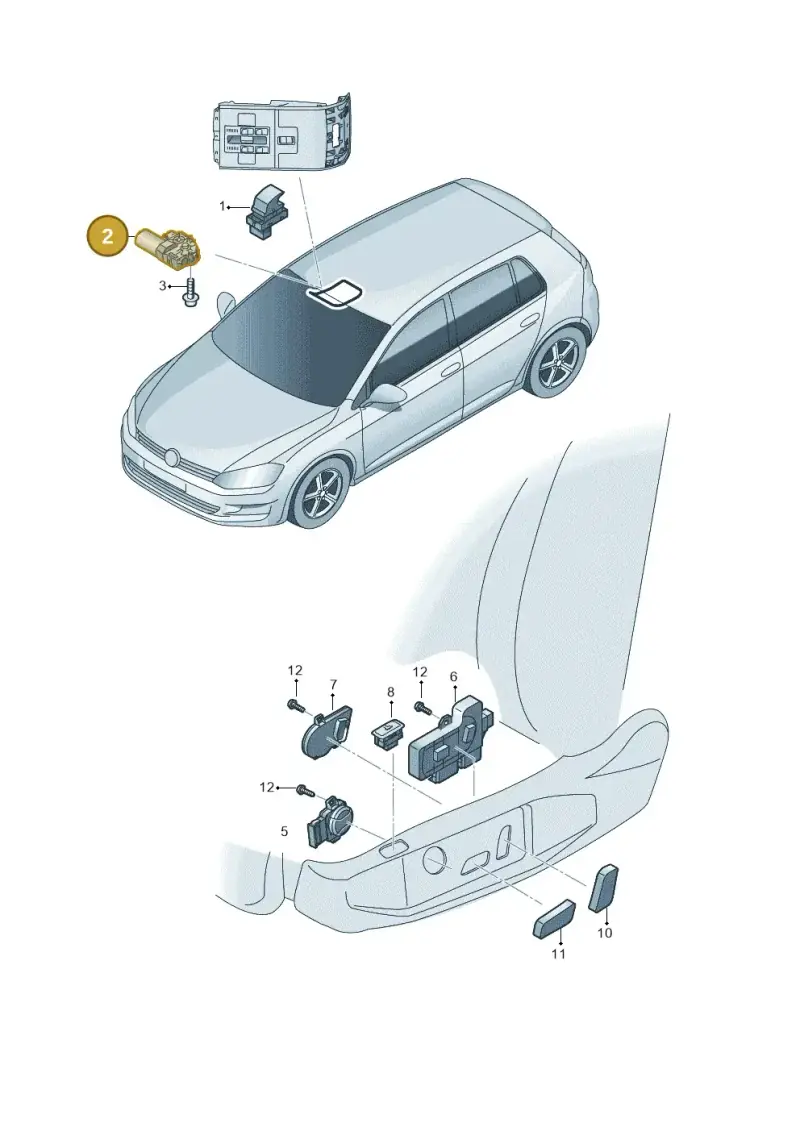 6R0959591D — Skoda Octavia (2014-2023) diagram 746959050, position 2