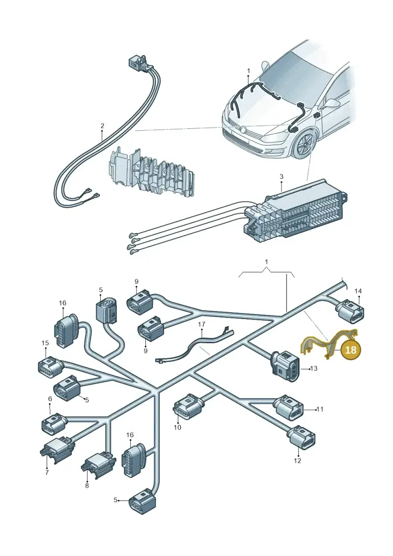 6R0971615L — Skoda Fabia (2014-2022) diagram 773971700, position 18