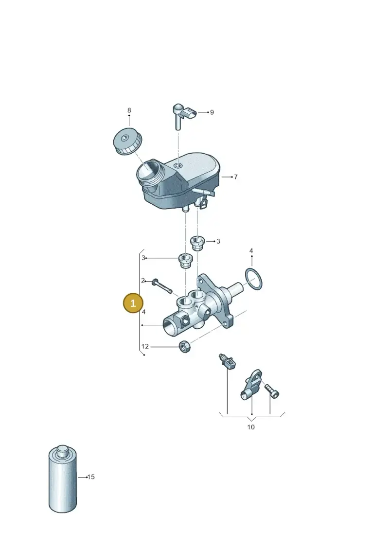 6R1611019F — Skoda Fabia (2014-2022) diagram 679611100, position 1