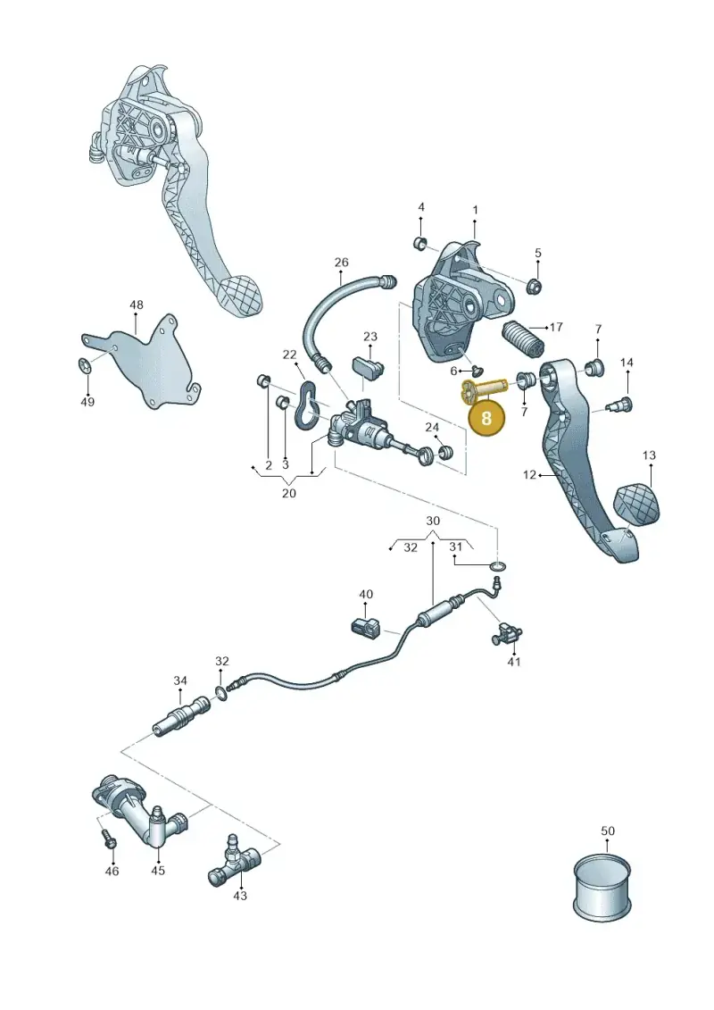 6R1721325B — Skoda Fabia (2021-) diagram 837721250, position 8
