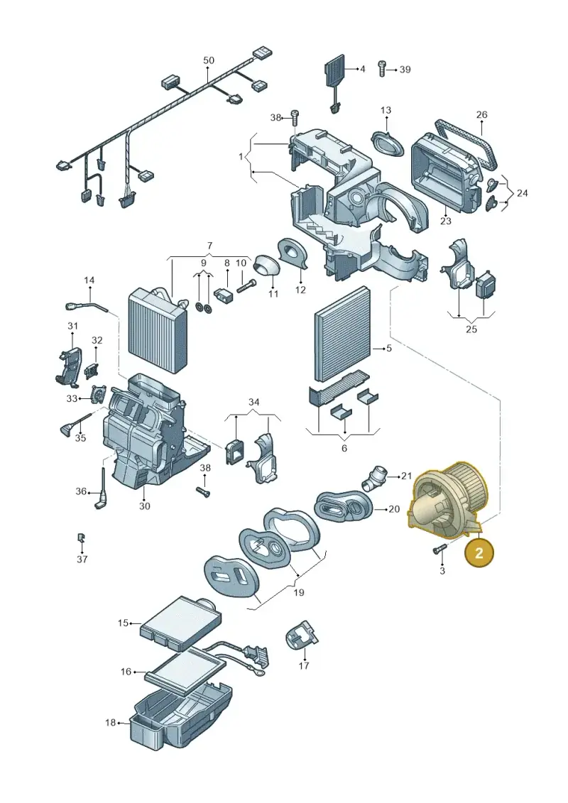 6R1819015A — Skoda Fabia (2014-2022) diagram 773820200, position 2