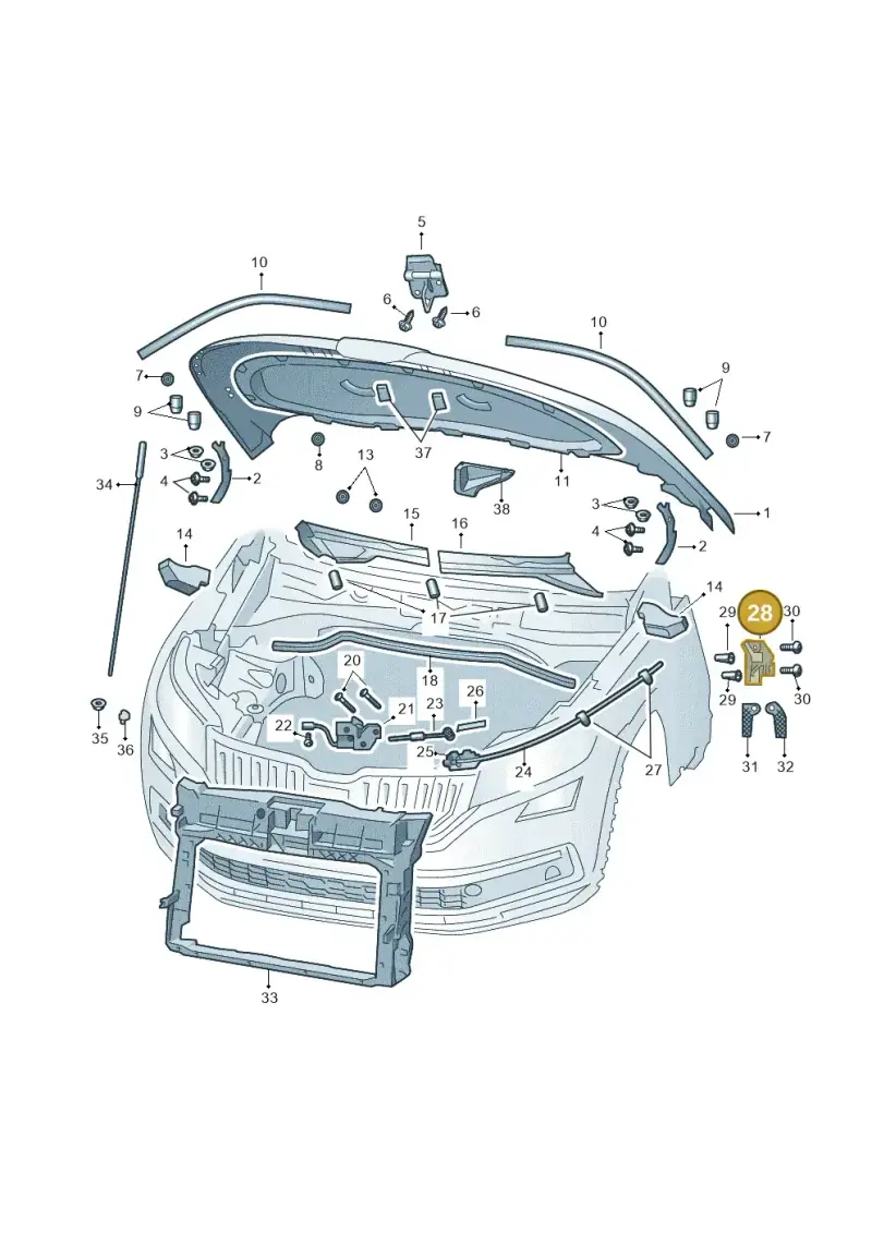 6R1823633 — Skoda Karoq (2017-2022) diagram 834823000, position 28