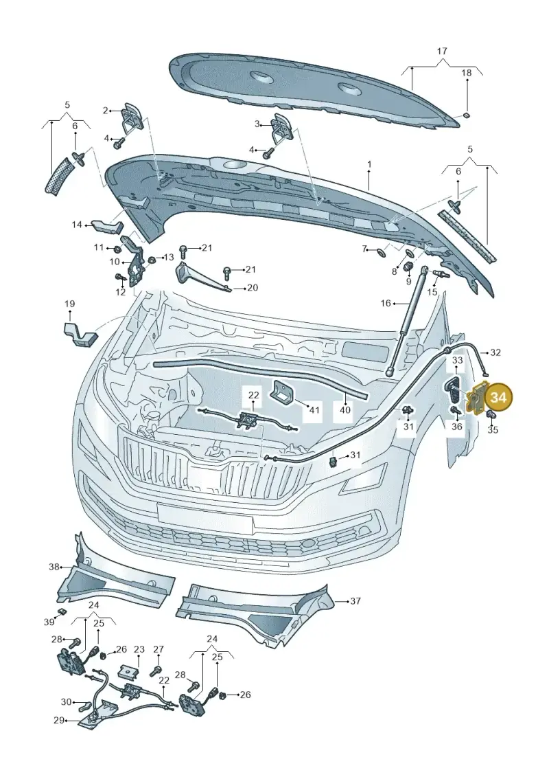 6R1823633 — Skoda Kodiaq (2018-2022) diagram 804823000, position 34