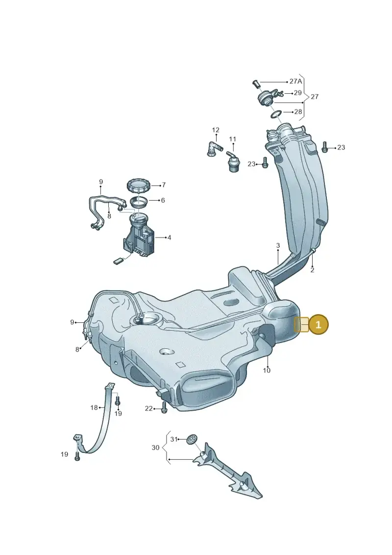 6R7201060AD — Skoda Rapid (2012-2022) diagram 740201100, position 1