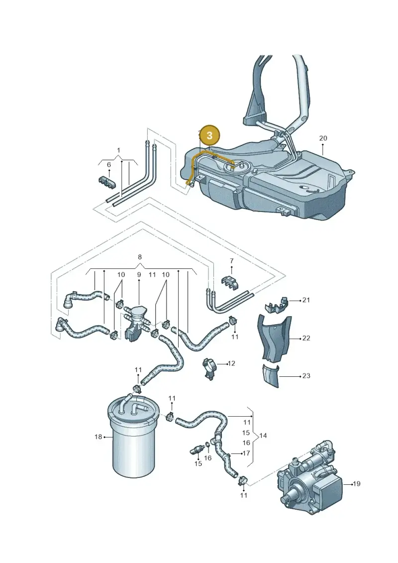 6R7201294B — Skoda Rapid (2012-2022) diagram 740201250, position 3
