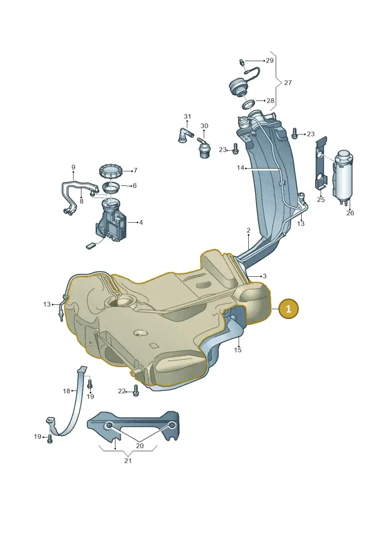 6RA201060B — Skoda Rapid (2012-2022) diagram 740201050, position 1
