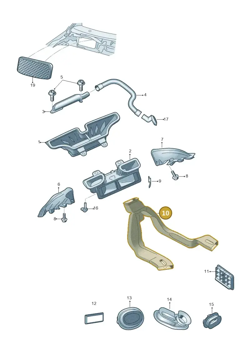 6RA819803A — Skoda Rapid (2012-2022) diagram 740819300, position 10