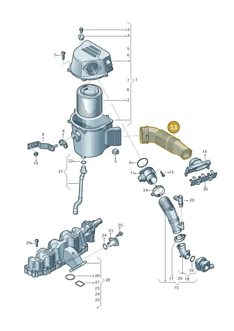 6RF129618 — Skoda Rapid Ambition (2011-2021) diagram 677129510, position 13