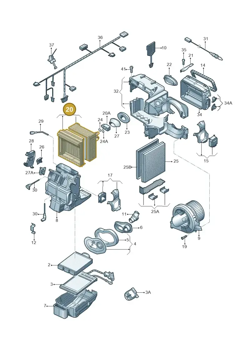 6RF820103 — Skoda Rapid Ambition (2011-2021) diagram 253820200, position 20