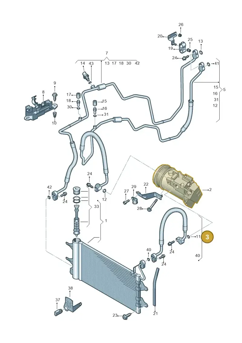 6RF820721C — Skoda Rapid Ambition (2011-2021) diagram 672260410, position 3