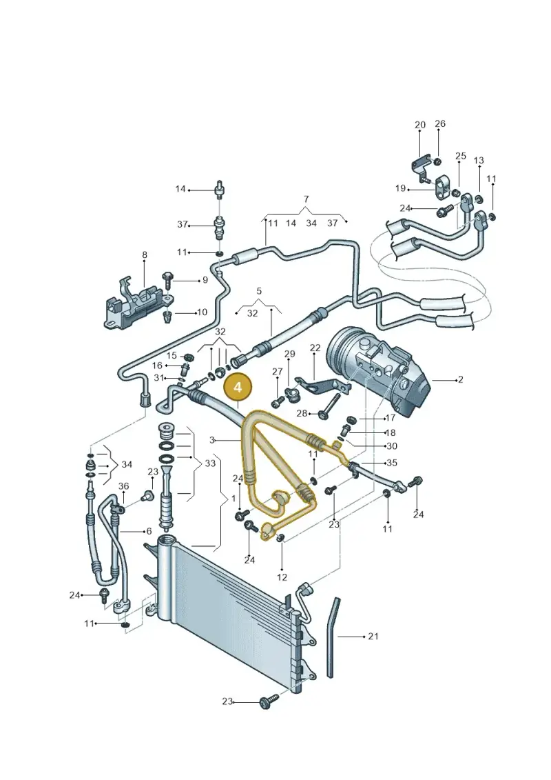 6RF820743E — Skoda Fabia Ambiente (2009-2013) diagram 253260410, position 4