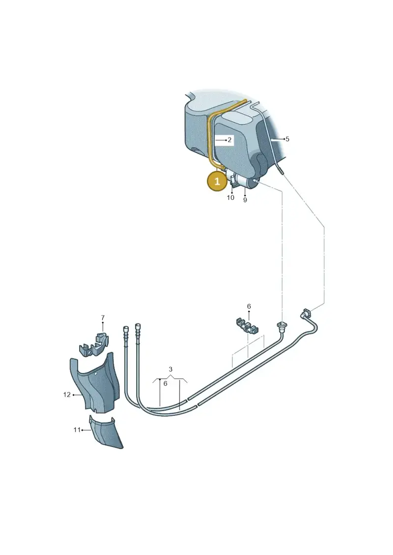 6RU201293 — Skoda Rapid (2012-2022) diagram 672201400, position 1