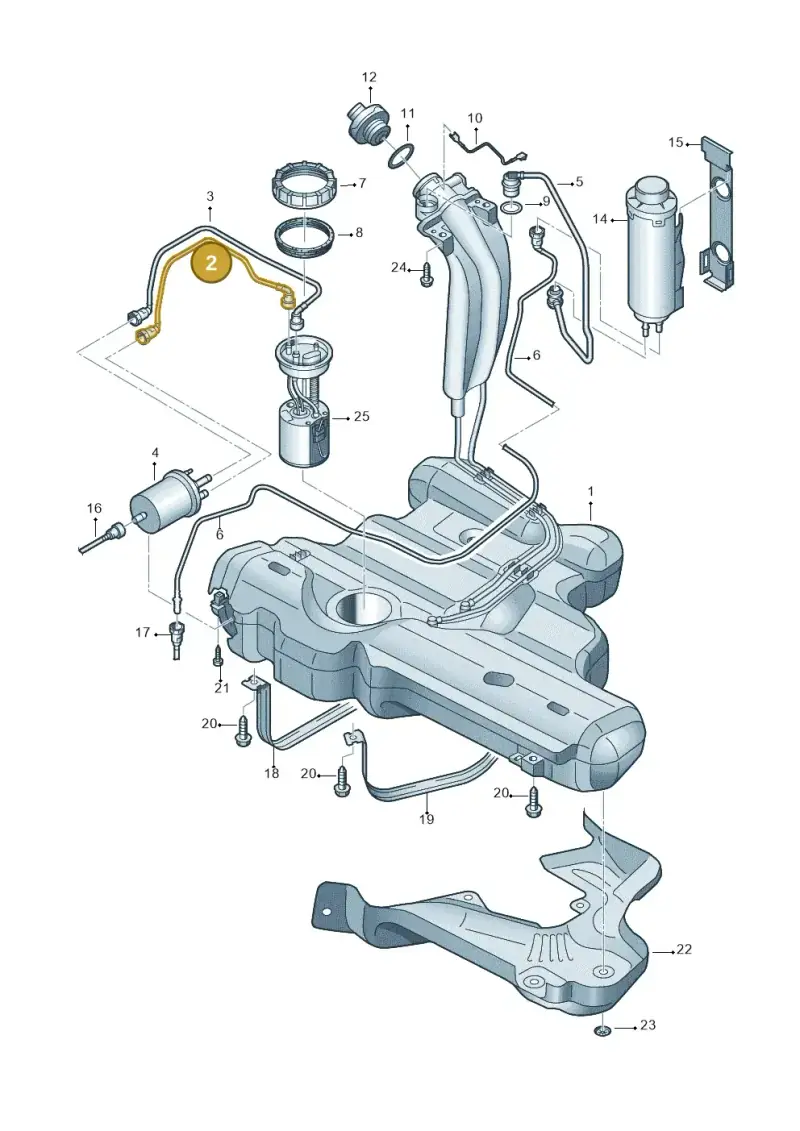 6RU201293 — Skoda Rapid (2012-2022) diagram 677201050, position 2