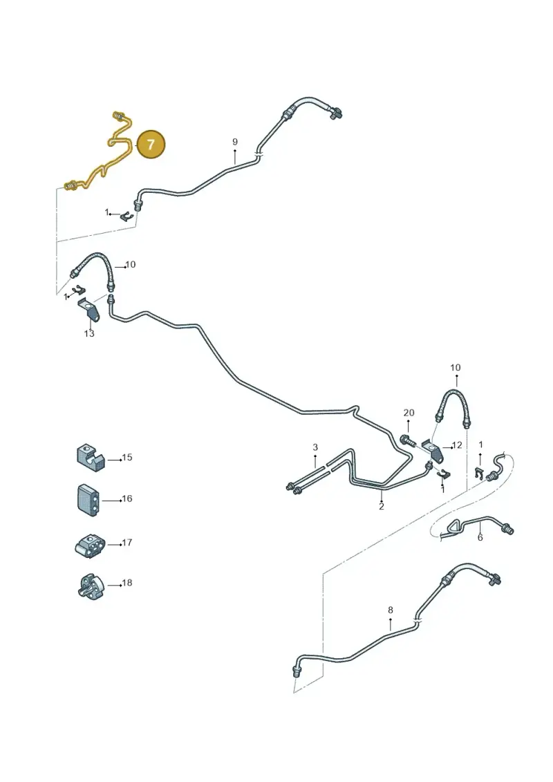6RU611764 — Skoda Rapid (2012-2022) diagram 672611300, position 7