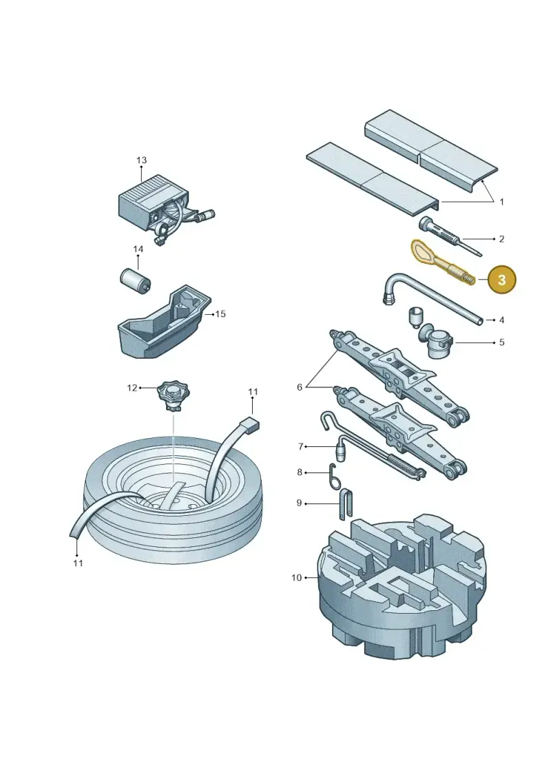 6V0805615 — Skoda Kamiq (2019-) diagram 584012000, position 3