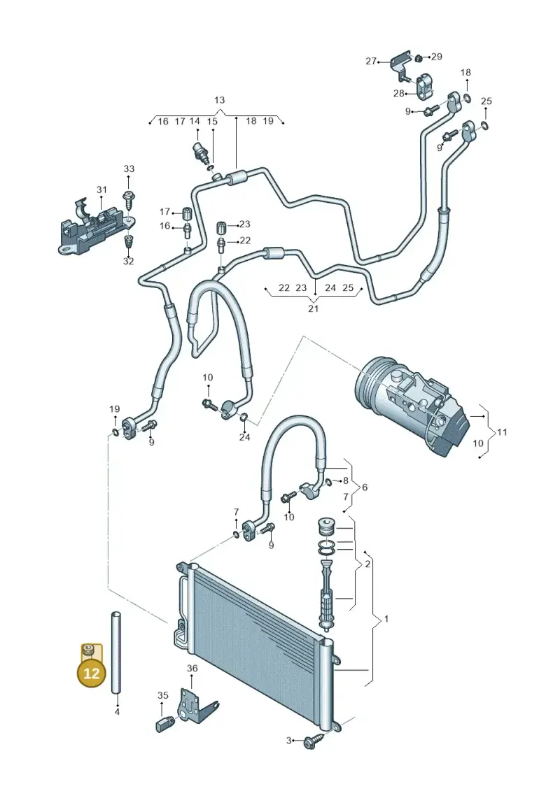 6V0816432 — Skoda Fabia (2014-2022) diagram 797260040, position 12