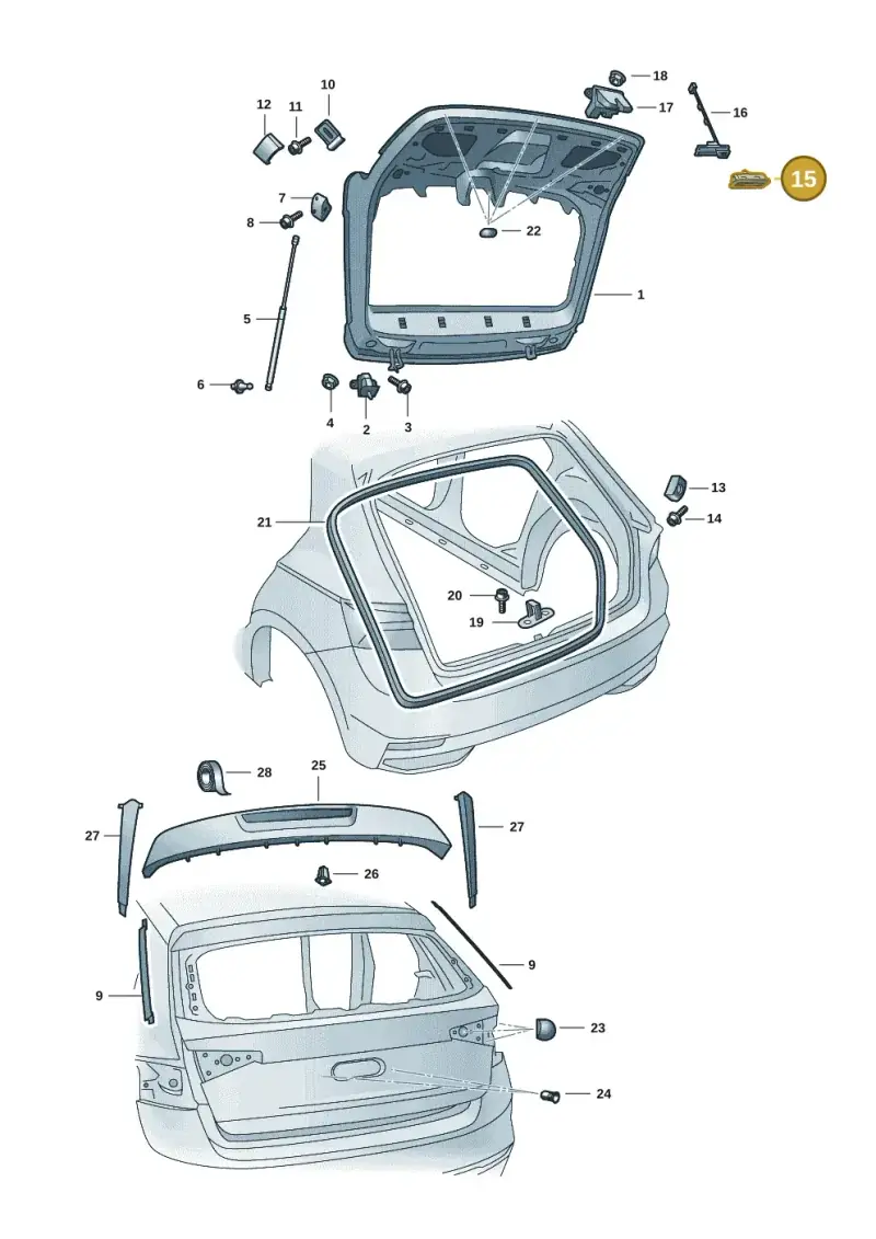 6V0827566 — Skoda Fabia (2021-) diagram 6vn827000, position 15