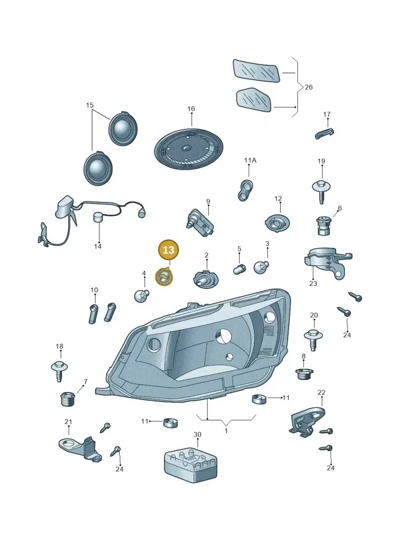 6V0941156 — Skoda Fabia (2014-2022) diagram 797941000, position 13