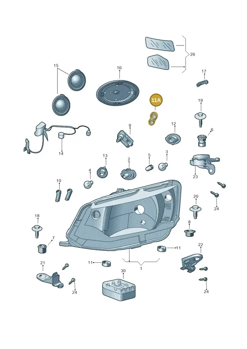 6V0941425 — Skoda Fabia (2014-2022) diagram 797941000, position 11A