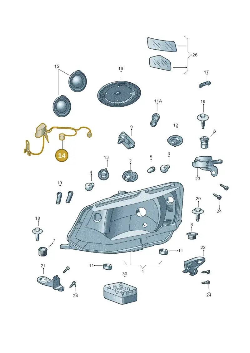 6V0941813 — Skoda Fabia (2014-2022) diagram 797941000, position 14