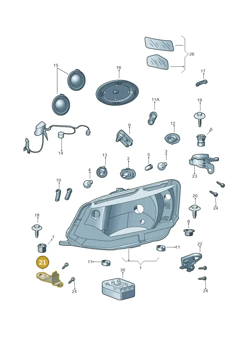 6V0998225 — Skoda Fabia (2014-2022) diagram 797941000, position 21