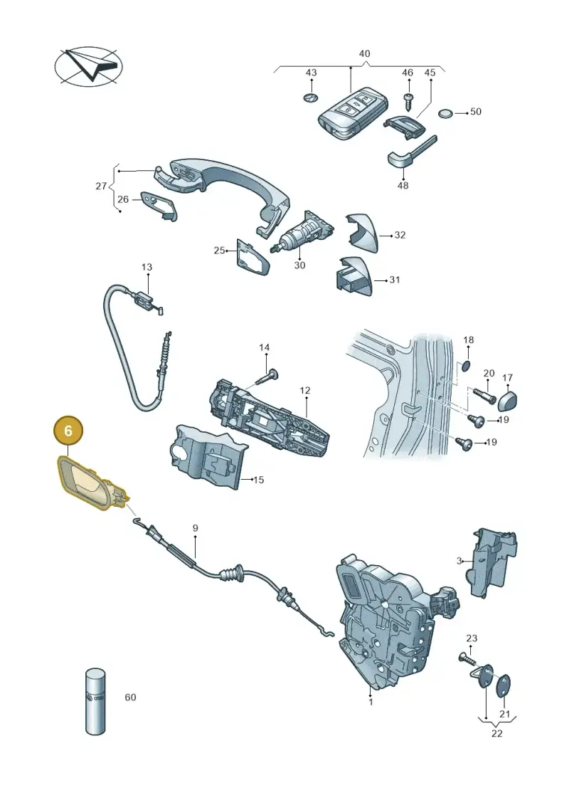 6VA837226B2ZZ — Skoda Fabia (2021-2022) diagram 851837000, position 6