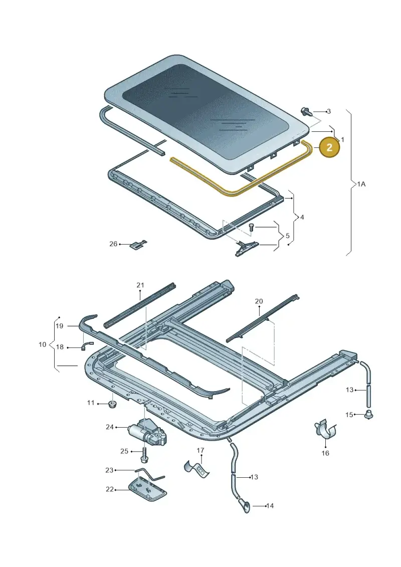 6X0877209 — Skoda Fabia Scout (2010-2014) diagram 608877100, position 2