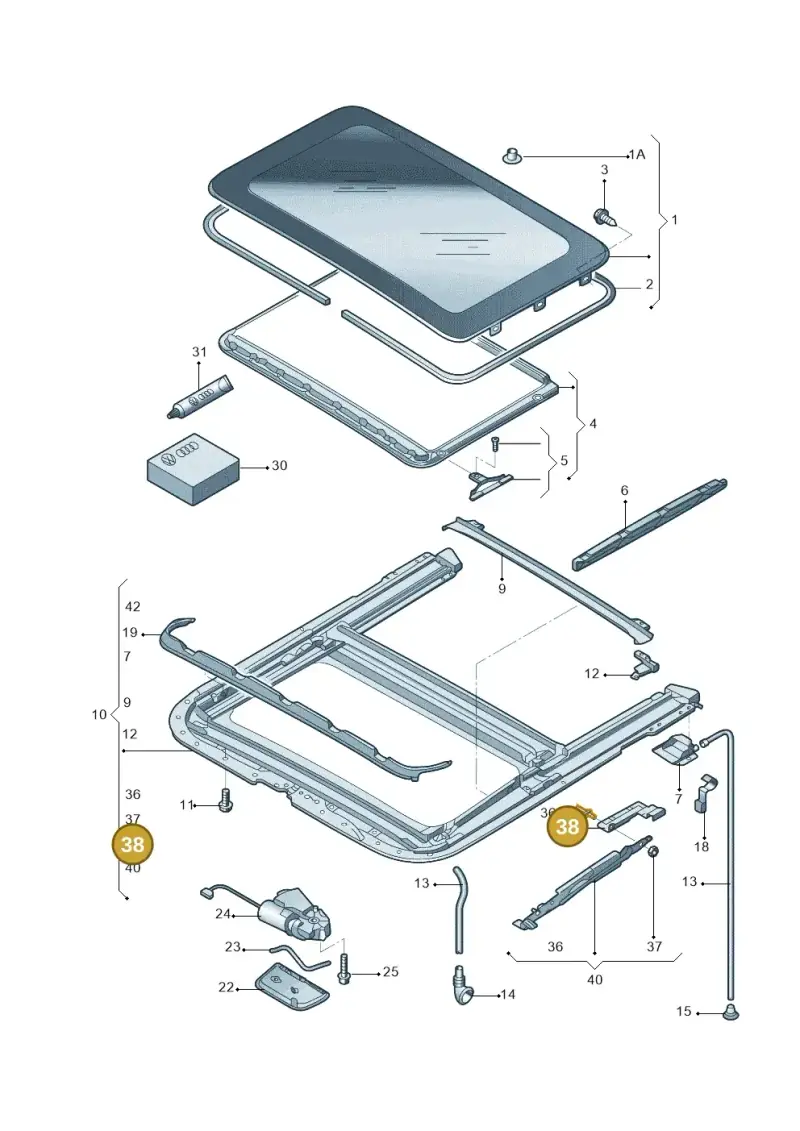 6X0898015 — Skoda OCTAVIA           "CN."07> (2007-) diagram 617877100, position 38